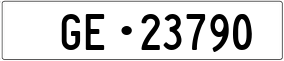 Trailer License Plate
